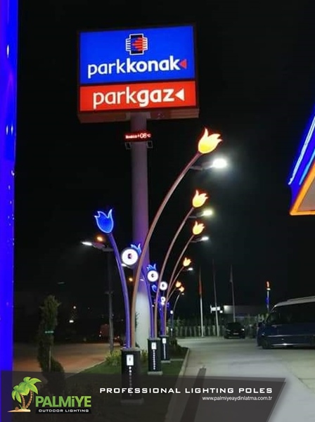 Parkkonak akaryakıt istasyonu aydınlatma