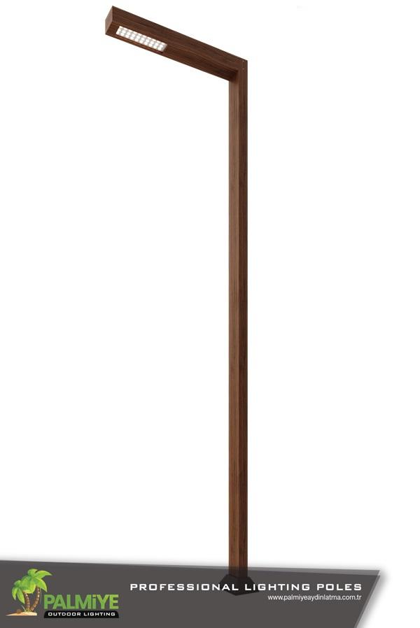 ahşap görünümlü aydınlatma direkleri wood-limbusv1