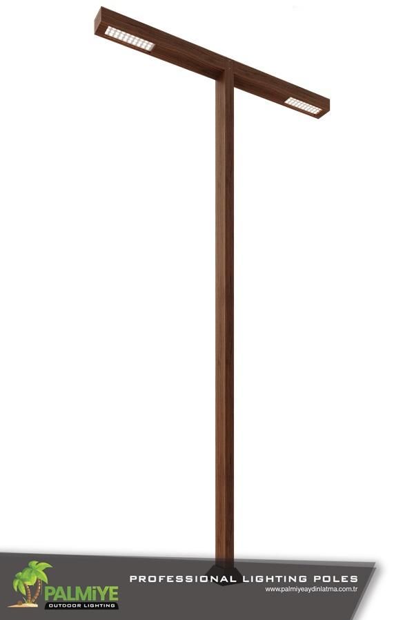 ahşap görünümlü aydınlatma direkleri wood-limbusv2