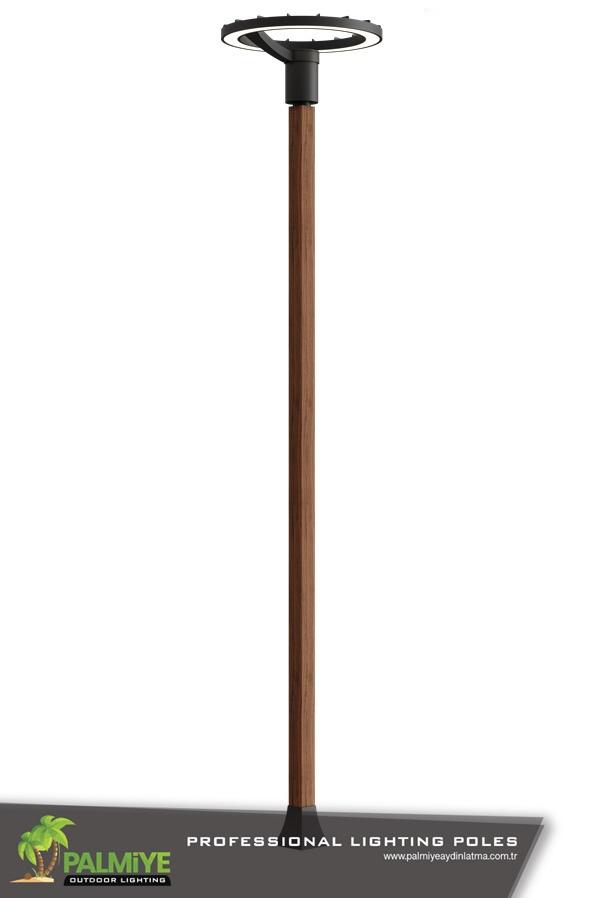 ahşap görünümlü aydınlatma direkleri wood-ufov5