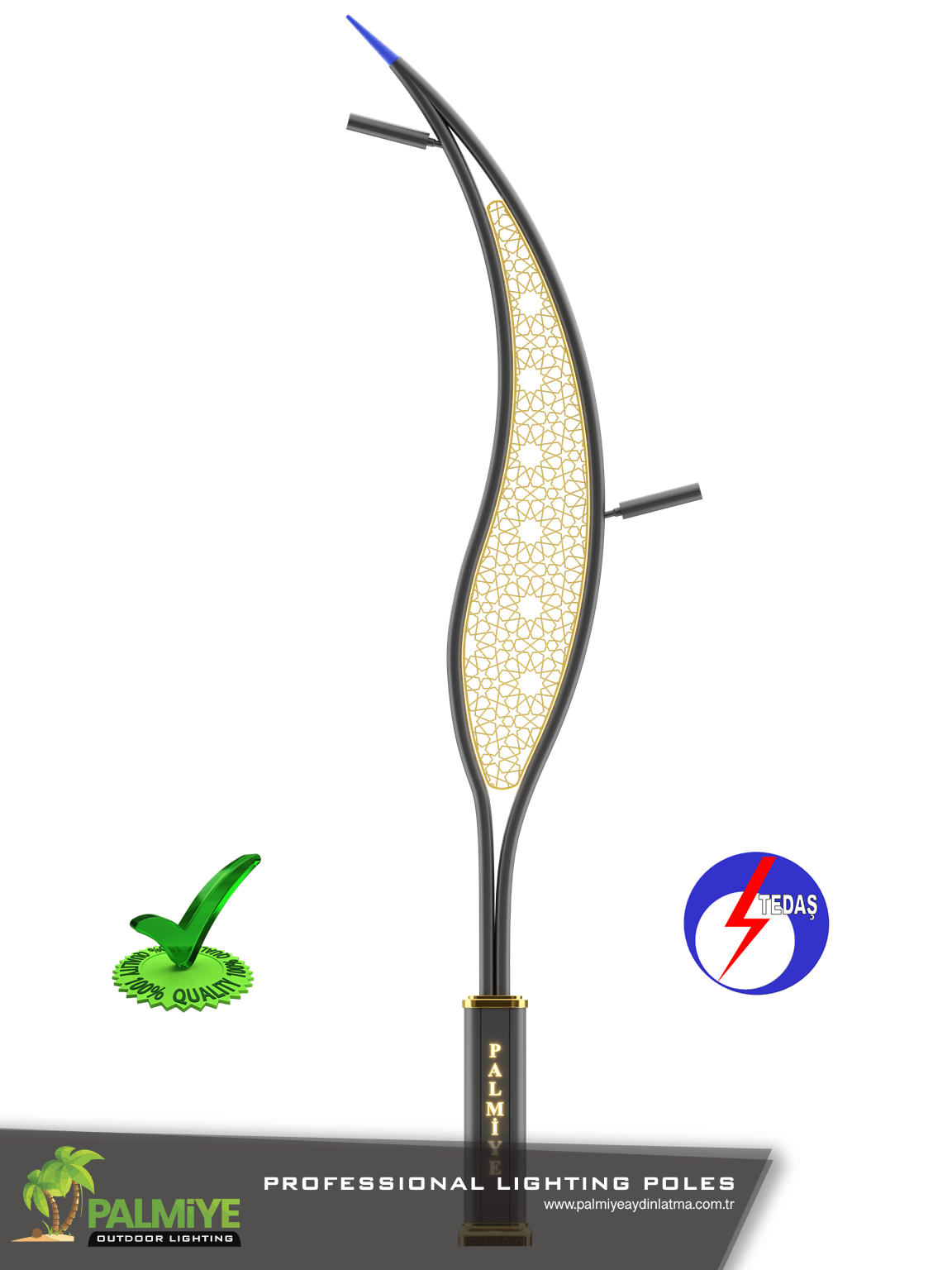 Tedaş onaylı- DROP-v1-Aluminyum-aydinlatma-diregi