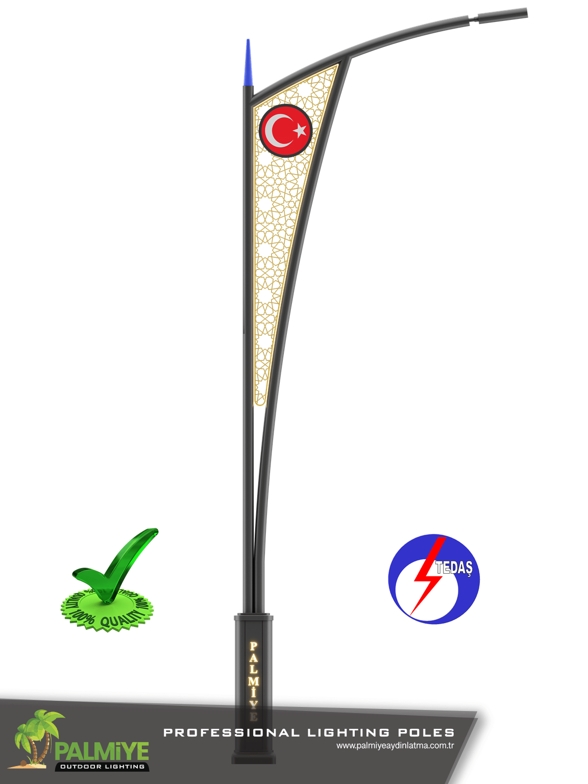 Tedaş onaylı-ELITE-v2-Aluminyum-aydinlatma-diregi