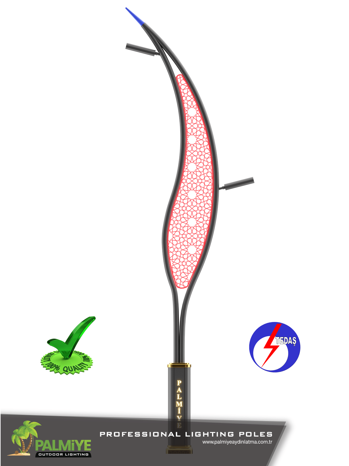 tedaş onaylı-DROP-v2-Aluminyum-aydinlatma-diregi
