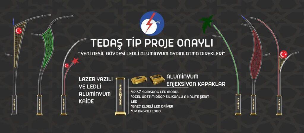 Dekoratif Alüminyum Aydınlatma Direği Modeli