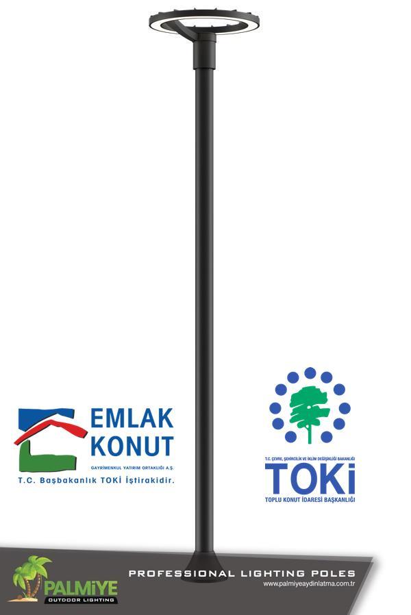 emlak konut ve toki tipi aydınlatma direkleri