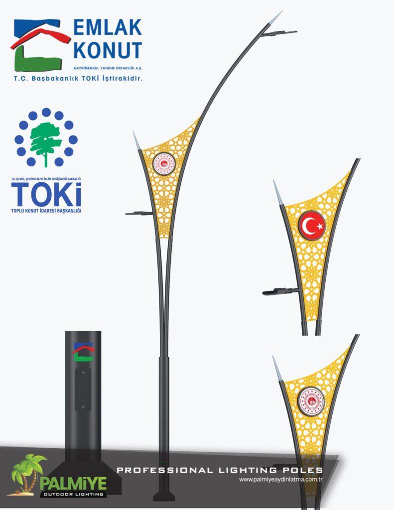 Emlak Konut TOKİ Aydınlatma Direkleri 