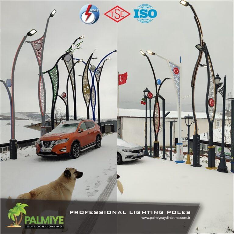 palmiye aydınlatma direkleri