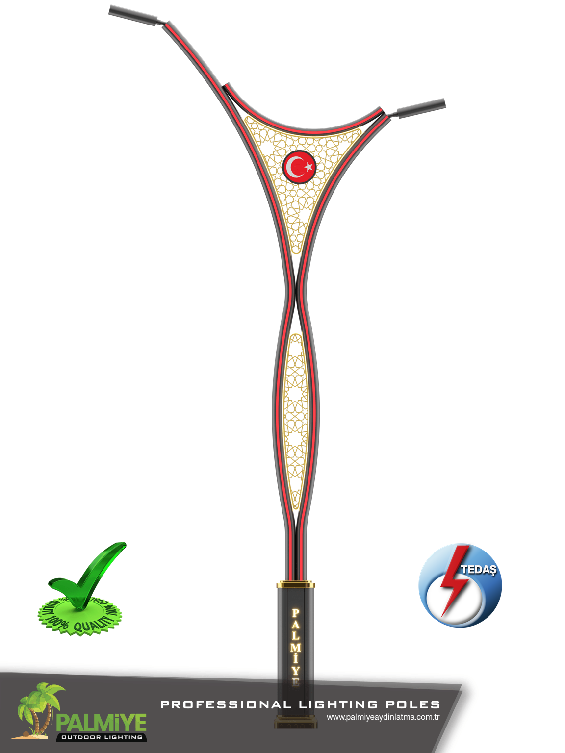 DRAGO – 7 metre Tedaş Tip Proje Onaylı Aydınlatma Direği