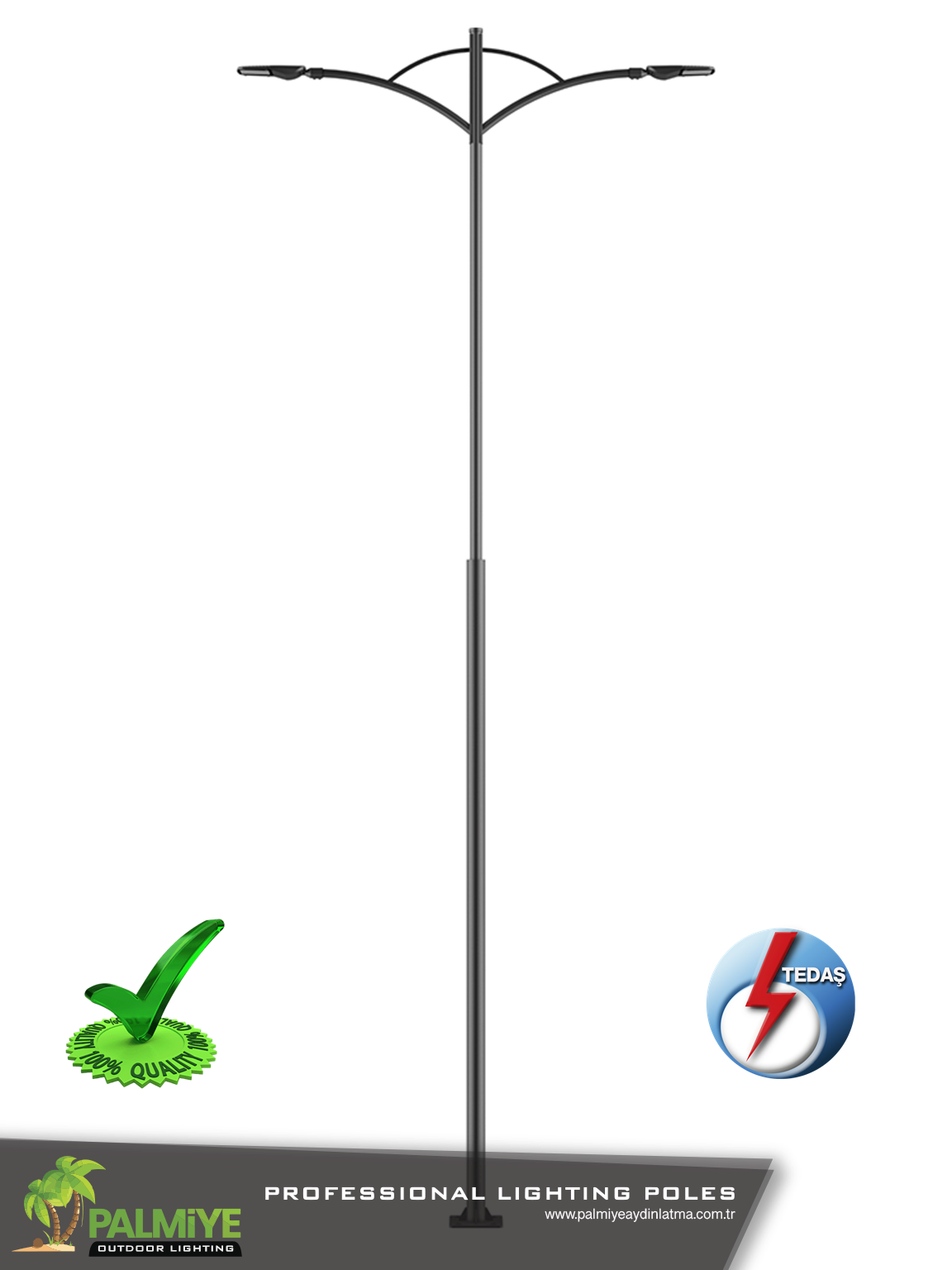 Road v2- 10 metre tedaş onaylı aydınlatma direkleri