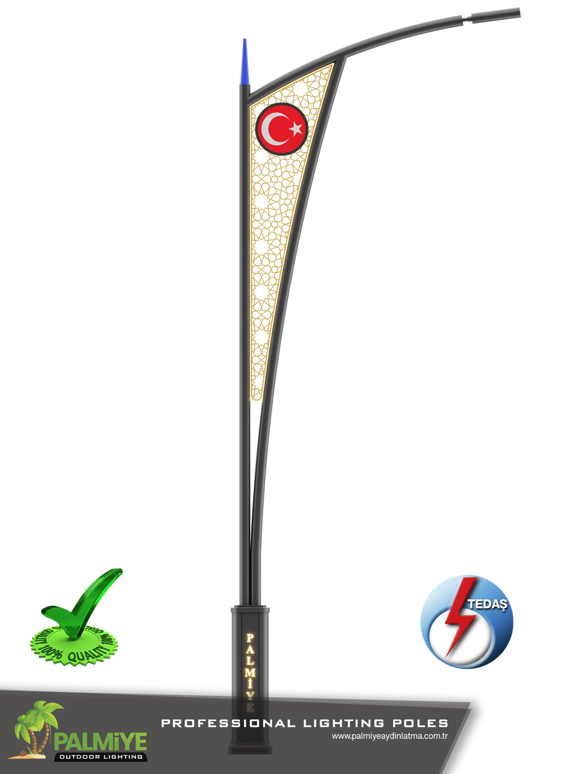 ELİTE – 7 Mt. Tedaş Tip Proje Onaylı Aydınlatma Direği