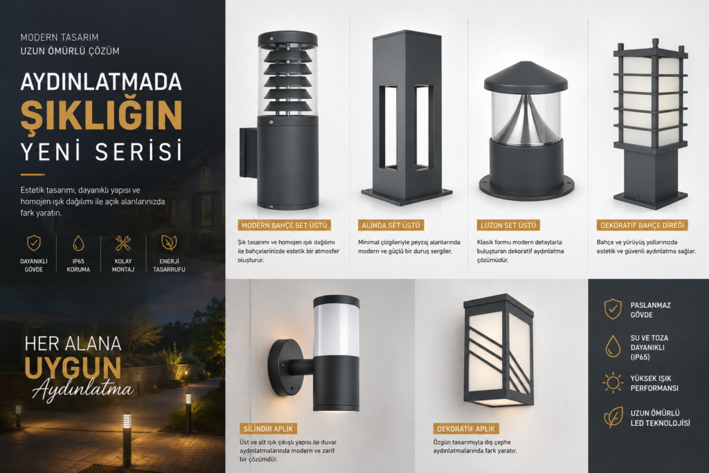 Modern LED duvar aplikleri ve set üstü aydınlatma modelleri